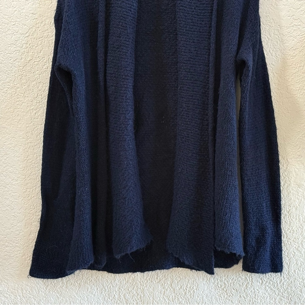 Wooden Ships Sweater Cardigan Wool Knit Casual Classic Navy Blue S/M - Picture 5 of 7
